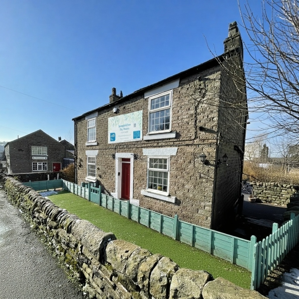 Springfield Farm Day Nursery building on Marple Road