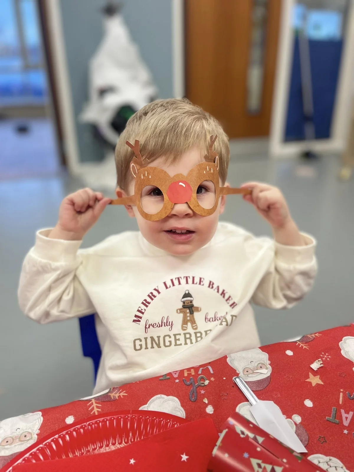 Child taking part in an activity at Keep Fit Nursery